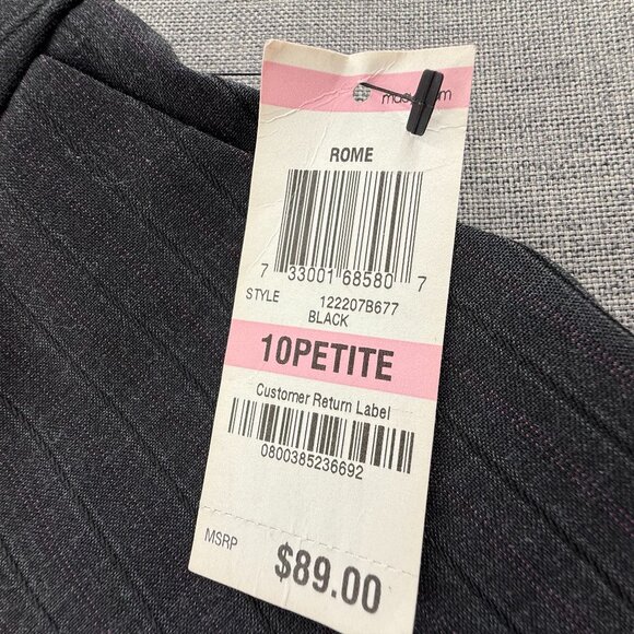 New Alfani Dress Pants Size 10 Petite Hook Closure Pockets Viscose, lycra, Polye - Picture 12 of 15